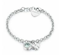 Idea Regalo Donna Bracciale Sagapo Quadrifoglio Portafortuna SKT12