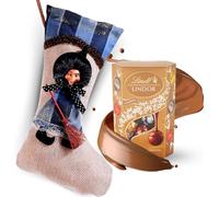 Idea Regalo Epifania - Calza Befana 29CM + 200gr Lindt Lindor Assortiti