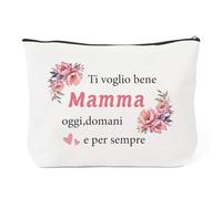 Idea Regalo Festa Della Mamma Personalizzato Borsa Trucchi Regalo Natale Festa Mamma Compleanno San Valentino Pensione per Mamma Originali Pochette da Viaggio Mare Idee Regali Pratici Pochette Donna