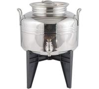 IDEA REGALO FUSTO OLIO ACCIAIO INOX “LUSSO” LT.5 SANSONE + RUBINETTO + SUPPORTO