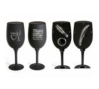 Idea regalo kit 3 pz da sommelier per vino con custodia a forma di Calice