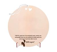 Idea Regalo Mamma Originale - Targa Decorativa Mamma Migliore del Mondo - Regali Romantici Figlia Figlio