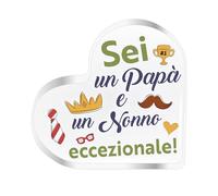 Idea Regalo Papà Originale 2025 - Targa Papà Nonno - Idee Regali Compleanno Originali