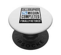 Idea regalo pensionamento Calligrafo in pensione PopSockets PopGrip Adesivo