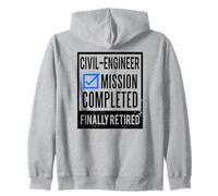Idea Regalo pensionamento Ingegnere Civile in Pensione Felpa con Cappuccio