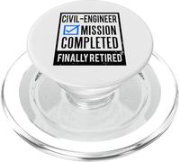 Idea regalo pensionamento Ingegnere civile in pensione PopSockets PopGrip per MagSafe