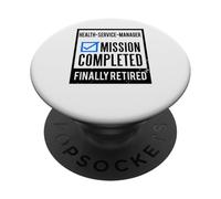 Idea regalo pensionamento Responsabile del servizio sanitario in pensione PopSockets PopGrip Adesivo
