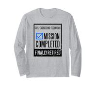 Idea Regalo pensionamento Tecnico Civile in Pensione Maglia a Manica