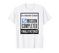 Idea Regalo pensionamento Tecnico Civile in Pensione Maglietta