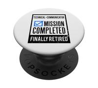 Idea regalo pensionamento Tecnico-Comunicatore in pensione PopSockets PopGrip Adesivo