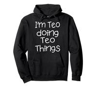 Idea Regalo per Compleanno con Nome I'm TEO Doing Funny Things Felpa con Cappuccio