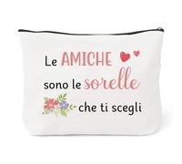 Idea Regalo per Un Amica,Migliore Amica Regalo Speciale,Regali Di Compleanno per Le Migliori Amiche Delle Donne,Regali Amiche Natale Simpatici,Borsa Cosmetica per Amici