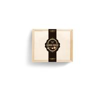 Idea Regalo Praline Cioccolato Confetti Maxtris - Angolo Cubano - Box Misto Frutta Secca Fondente - Scatola in legno