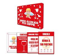 Idea Regalo San Valentino per Lui Lei - Carte per Gioco Alcolico, Giochi Erotici Sexy per Coppie, Do Or Drink Italiano Gioco Da Tavolo - Regali Divertenti