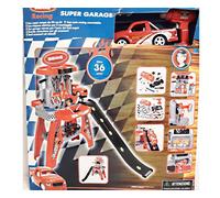 IDEA REGALO SUPER GARAGE CON SUPER RAMPA DA 92 Cm AUTO RACING SMONTABILE