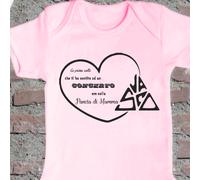 IDEA REGALOBODY NEONATO PERSONALIZZATO CON FRASE VASCO ROSSI BIANCO O ROSA