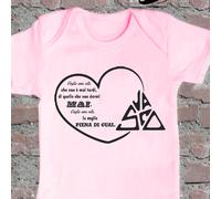 IDEA REGALOBODY NEONATO PERSONALIZZATO CON FRASE VASCO ROSSI VITA SPERICOLATA