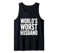 Idea Umoristica Divertente per Il Marito peggiore del Mondo per Gli Uomini Canotta