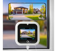 IdeaBeam Telecamera finestra 3K 5MP con touch screen, telecamera di sicurezza interna domestica, visione notturna a colori AI, WiFi dual-band 2.4/5GHz, rilevamento del movimento, audio bidirezionale