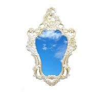 Ideacasa Specchio Oro e Bianco Specchiera Stile Barocco Veneziano Finto Vintage Cm 75X49