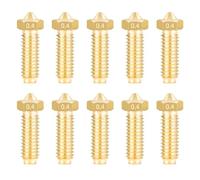 IdeaFormer 10 pezzi ottone Kobra 2 ugelli 0,4 mm, estrusore in ottone Hotend Nozzle per Anycubic Kobra 2, Kobra 2 Pro, Kobra 2 Neo, Kobra 2 Plus, Kobra 2 Max 3D ugello Nozzles Set