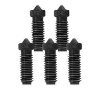 IdeaFormer 5 pezzi 0,6 mm Kobra 3 Hardened Steel Nozzle, Kobra 3 ugello in acciaio temprato 3D stampante estrusore Hotend Nozzles per Anycubic Kobra 3/Kobra 3 Combo/Kobra S1