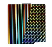 IdeaFormer Foglio H1H per Stampante 3D per Bambulab X1 X1C X1E P1P P1S A1, Rainbow Steak+Phantom H1H Piattaforma Double Sided Pastra in Acciaio a Molla per Bambu Lab 257x257mm