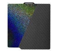 IdeaFormer Piastra flessibile in acciaio per molle Rainbow Starry PEY+fibra di carbonio PET per Bambulab X1 X1C X1E P1P P1S A1, piastra di costruzione PEY PET testurizzata su entrambi i lati 257x257mm