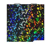 IdeaFormer Rainbow Confetti PEF+Galaxy PEY Lamiera di Acciaio per Molle 184 x 184 mm per Bambulab, lastra di Stampa PEF PEY Testurizzata Fronte-Retro Letto di Stampa per Stampante 3D per Bambu Lab A1