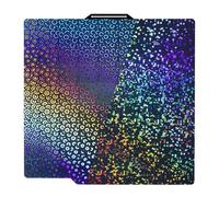 IdeaFormer Smooth Rainbow Circles + Kaleidoscope PEK - Piastra di stampa per Bambulab P2S/P1S/P1P/A1/A1/X1C/X1, PEK Spring Steel 257 x 257 mm, per stampante 3D Bambu Lab