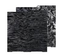 IdeaFormer Smooth Water Ripples+Wood Grain PER piastra di pressione per Anycubic Kobra 3, doppio lato per Spring Steel piastra in acciaio a molla 256 x 268 mm per stampante 3/Kobra 3 Combo