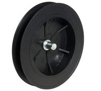 IdeaGenesis - Disco per tapparelle con spina di pesce per nastri da 14 mm | Puleggia per tende per assi 40 mm | Disco con codolo metallico | Ricambi e ricambi (nastro 14 mm con tassello, 120 x 40)