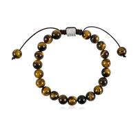 IDEAJOY Braccialetti con perline in pietra bohémien da donna con pietra naturale singola pietra preziosa braccialetti intrecciati chakra perline di cristallo braccialetti boho regolabili fatti a mano