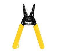 IDEAL Electrical 45-120 T-5 T-Stripper - 10-20 AWG, Yellow Wire Stripper with Looping Holes, Plier Nose, Spring Loaded Automatic Opening,Black