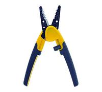 IDEAL Electrical 45-715 Kinetic Reflex T-Stripper - 10-18 AWG Solid, 12-20 AWG Stranded, Wire Stripper w/Thumb Rest, Plier Nose, Slide Lock, Textured Grips