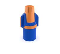IDEAL Electrical Twister ProFLEX Mini (30-343) - Connettore a filo arancione/blu, confezione da 100, dadi a vite compatti da 22 a 12 AWG con Comfort SureGrip e gonna flessibile