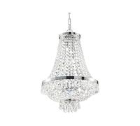Lampadario Classico Caesar Metallo-Cristallo Cromo 12 Luci G9 3W 3000K