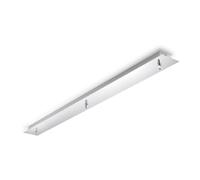 Ideal Lux 122861 - Guida da soffitto per soffitti a 3 pale, cromata
