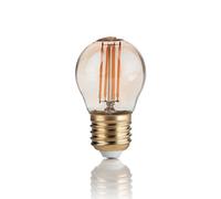 IDEAL LUX 151861 LAMPADA VINTAGE LED SFERA E27 4W 300lm AMBRATA CON LED FILAMENT [EEK: A+]