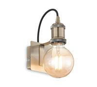 Applique Rustica-Country Frida Metallo Ottone Brunito 1 Luce E27