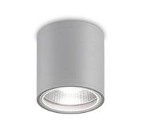 Plafoniera Moderna Gun Alluminio Grigio 1 Luce Gu10