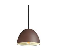 Sospensione Rustica-Country Folk Metallo Corten Ruggine 1 Luce E27 D18Cm