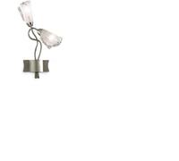 IDEAL LUX APPLIQUE 2 LUCI G9 FINIT.NIKEL VETRO PIASTA MURAN BIANCA IDEALMONIOAP2 [EEK: A+++]