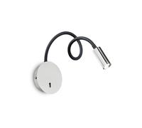 Ideal Lux Applique a LED Focus 2, cromato, 55 cm, braccio flessibile IDEAL LUX