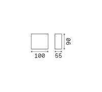 Ideal Lux Applique da esterno a LED Argo, bianco, 3.000 K, piuma d'oca IDEAL LUX