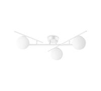 Ideal Lux Plafoniera contemporanea Atlas Globo a 3 luci Metallo bianco G9 4W 3000K IP20