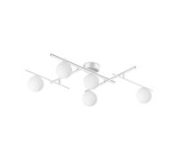 Plafoniera Contemporanea Atlas Metallo Bianco 5 Luci G9 4W 3000K Ip20