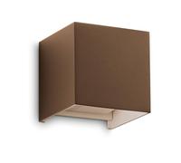 Applique Da Parete Contemporaneo Atom Alluminio Coffee Led 12W 3000K Ip54