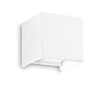 Applique Da Parete Contemporaneo Atom Alluminio Bianco Led 12W 3000K Ip54