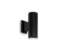 Applique Moderna Base Alluminio Nero 2 Luci 5W 4000K Luce Naturale